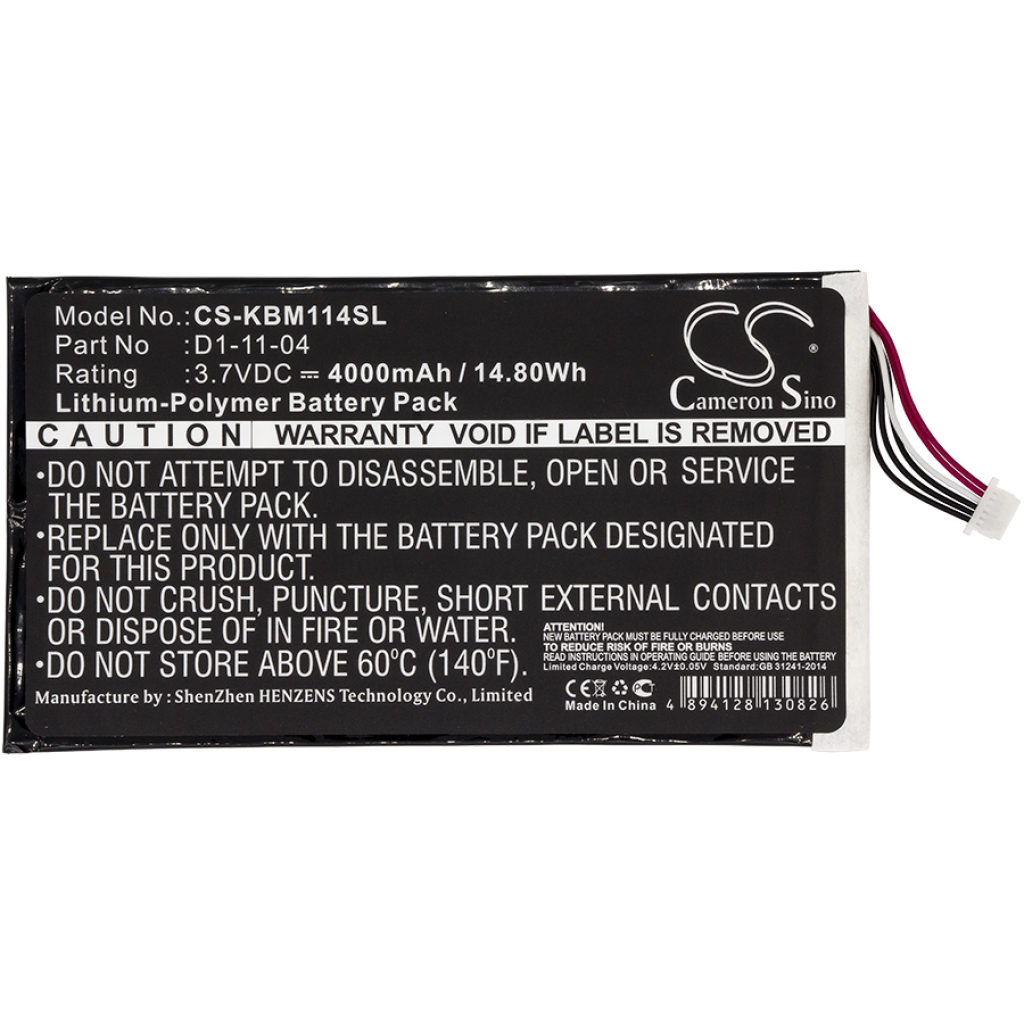 Ebook, eReader Battery Kobo CS-KBM114SL