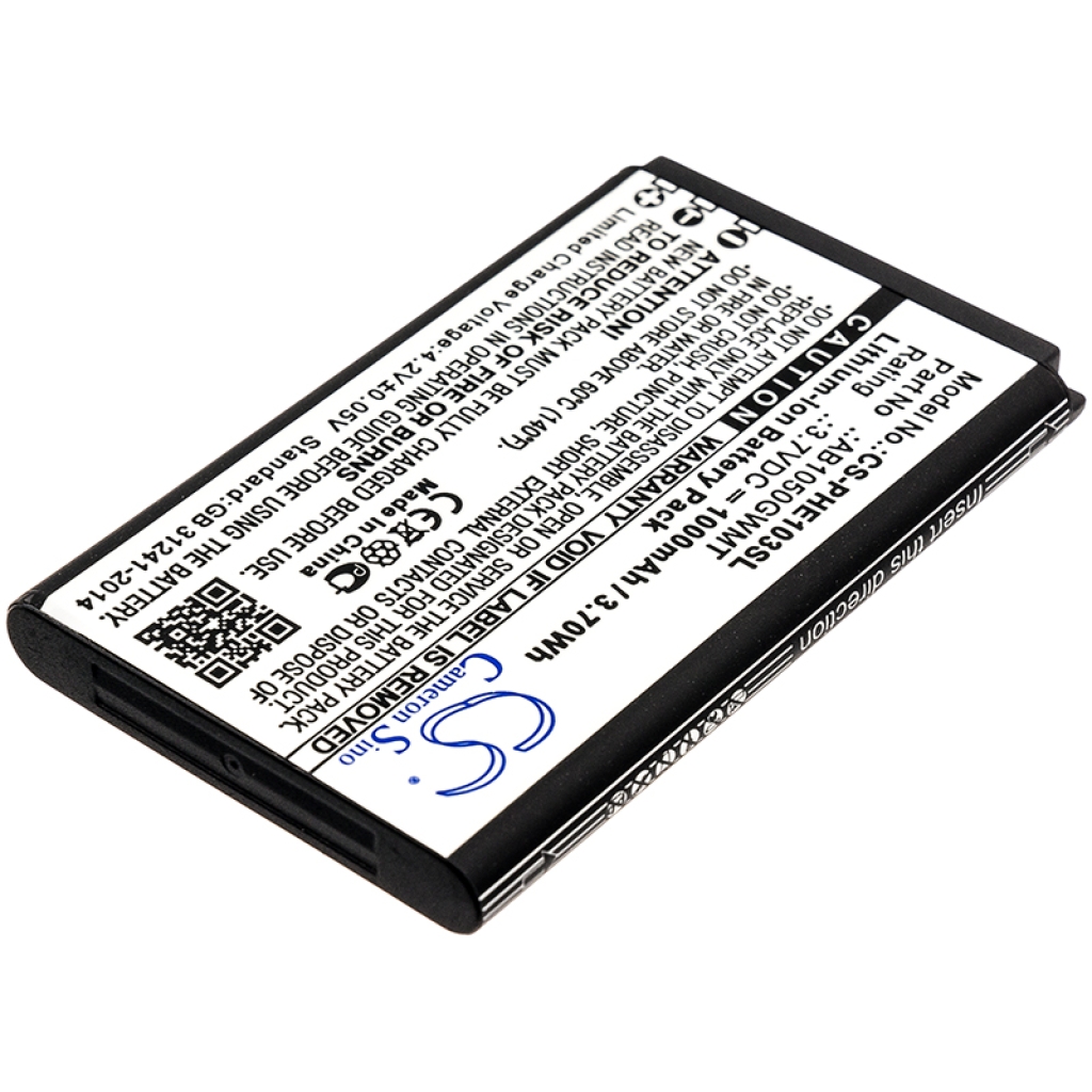 Compatible battery replacement for Philips AB1050GWMT
