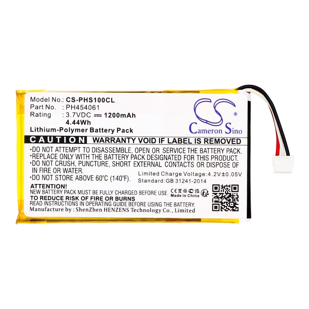 Compatible battery replacement for Philips PH454061