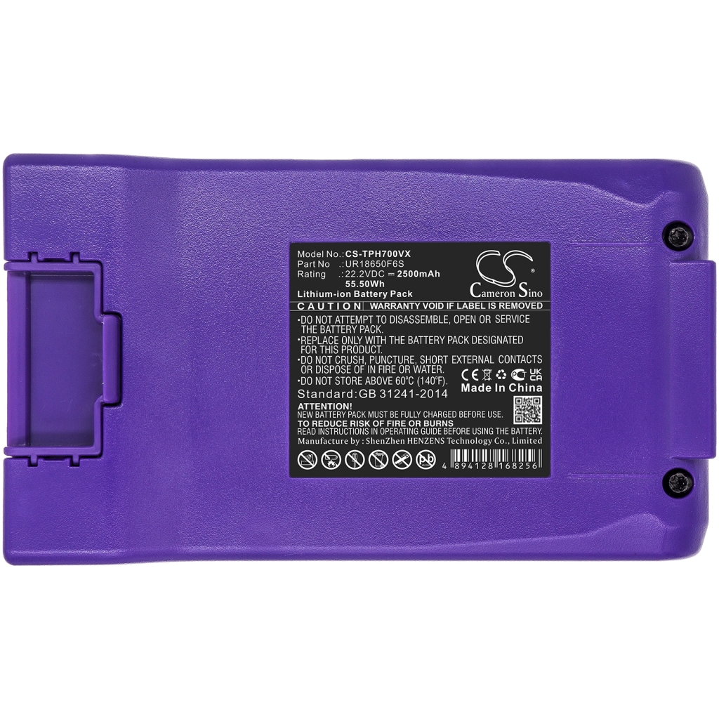 Compatible battery replacement for Hosome UR18650F6S