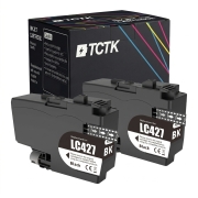 TCTK Druckerpatronen LC-427XL 2er Set Schwarz kompatibel mit Brother HL-J 6010 DW, für MFC-J 5955 DW, für MFC-J 6950, für MFC-J 6955 DW, für MFC-J 6957 DW DWT, für MFC-J 6959 DW, ersetzt LC427XLBK