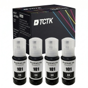TCTK Druckerpatronen E-101BK 4er Set Schwarz kompatibel mit Epson EcoTank L14150 L4150 L4160 L4260 L4266 L6160 L6170 L6176 L6190 L6260 L6270 L6276 L6290