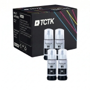 TCTK Druckerpatronen 70ml E-101BK 4er Set Schwarz kompatibel mit Epson EcoTank L14150 L4150 L4160 L4260 L4266 L6160 L6170 L6176 L6190 L6260 L6270 L6276 L6290