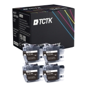 TCTK Druckerpatronen LC3211BK 4er Set Schwarz kompatibel mit Brother DCP-J 572 DW, DCP-J 772 DNW DW, DCP-J 774 DW, MFC-J 490, MFC-J 491 DW, MFC-J 497 DW, MFC-J 890, MFC-J 890 DW, MFC-J 895 DW