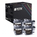TCTK Druckerpatronen LC-3217 4er Set Schwarz kompatibel mit Brother MFC-J 5330 DW, für MFC-J 5335 DW DWF, für MFC-J 5730 DW, für MFC-J 5830 DW, für MFC-J 5930 DW, für MFC-J 6530 DW, ersetzt LC3217BK