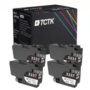 TCTK Druckerpatronen LC-3237 4er Set Schwarz kompatibel mit Brother HL-J 6000 DW, HL-J 6100 DW, MFC-J 5945 DW, MFC-J 6945 DW, MFC-J 6947 DW, ersetzt LC3237BK