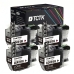 TCTK Druckerpatronen LC-421XL 4er Set Schwarz kompatibel mit Brother DCP-J 1050 DW, DCP-J 1140 DW, DCP-J 1800 DW, MFC-J 1010 DW, ersetzt LC421XLBK