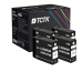 TCTK Druckerpatronen PGI-2500XL 4er Set Schwarz kompatibel mit Canon MAXIFY iB 4000 4050 4100 4150, MAXIFY MB 5000 5050 5100 5150 5155 5300 5350 5400 5450 5455, ersetzt 9254B001