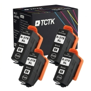 TCTK Druckerpatronen 378XL 4er Set Schwarz kompatibel mit Epson Expression Photo HD XP-15000, für Expression Photo XP-8000 XP-8005 XP-8500 XP-8505 XP-8600 XP-8605 XP-8700, ersetzt C13T37914010