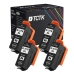 TCTK Druckerpatronen 378XL 4er Set Schwarz kompatibel mit Epson Expression Photo HD XP-15000, für Expression Photo XP-8000 XP-8005 XP-8500 XP-8505 XP-8600 XP-8605 XP-8700, ersetzt C13T37914010