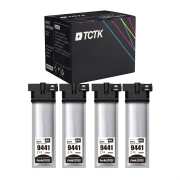 TCTK Druckerpatronen T9441 4er Set Schwarz kompatibel mit Epson WorkForce Pro WF-C 5210 DW, für WorkForce Pro WF-C 5215 DW, für WorkForce Pro WF-C 5290 DW, ersetzt C13T944140