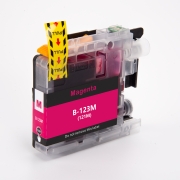 Kompatibel mit Brother LC123M / 10ml Tinte Magenta (Tintenpatronen)