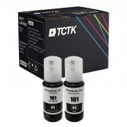 TCTK Druckerpatronen E-101BK E-101BK 2er Set Schwarz kompatibel mit Epson EcoTank L14150 L4150 L4160 L4260 L4266 L6160 L6170 L6176 L6190 L6260 L6270 L6276 L6290