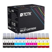 TCTK Druckerpatronen 102 102 102 102 12er Set CMYK (je 3x) kompatibel mit Epson EcoTank ET-15000 ET-2400 ET-2700 ET-2750 ET-2751 ET-2756 ET-2800 ET-2850 ET-2851 ET-2856 ET-2950, ersetzt C13T03R140