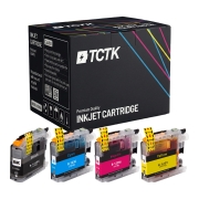 TCTK Druckerpatronen LC123BK LC123C LC123M LC123Y 4er Set CMYK kompatibel mit Brother DCP-J 132 W, DCP-J 150, DCP-J 152 W WR, DCP-J 172 W, DCP-J 4110 DW W, DCP-J 552 DW, DCP-J 752 DW, MFC-J 245