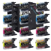 TCTK Druckerpatronen LC-1280 LC1280XLC LC1280XLM 1280XLY 12er Set CMYK (je 3x) kompatibel mit Brother MFC-J 5910 CDW DW, MFC-J 6510 DW, MFC-J 6710 CDW DW, MFC-J 6910 CDW DW, ersetzt LC1280XLBK
