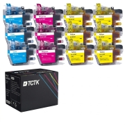 TCTK Druckerpatronen LC-3219XL LC-3219XL LC-3219XL LC-3219XL 12er Set CMYK (je 3x) kompatibel mit Brother MFC-J 5330 DW, für MFC-J 5335 DW DWF, für MFC-J 5730 DW, für MFC-J 5830 DW, ersetzt LC3219XLBK