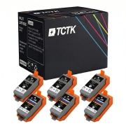 TCTK Druckerpatronen C-35BK C-36C 6er Set 3x Schwarz 3x Cyan kompatibel mit Canon PIXMA iP100 iP100B iP110, PIXMA TR150 with battery