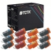 TCTK Druckerpatronen PGI-9C PGI-9M PGI-9PBK PGI-9Y 12er Set 3x Cyan 3x Magenta 3x Gelb 3x Photo Black kompatibel mit Canon PIXMA IX 7000, für PIXMA MX 7600, für PIXMA Pro 9500, ersetzt 1035B001