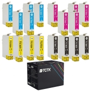 TCTK Druckerpatronen 891 892 E-0713 894 16er Set CMYK (je 4x) kompatibel mit Epson Office B40W BX300F BX300FW BX310FN, für Stylus BX600FW BX610FW D120 D78 D92 DX4000 DX4050 DX4400 DX4450 DX5000 DX5050