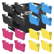 TCTK Druckerpatronen T1281 T1282 T1283 T1284 16er Set CMYK (je 4x) kompatibel mit Epson Stylus Office BX 305 F FW, Stylus Office BX 305 FW Plus, Stylus S 22, Stylus SX 125 130, ersetzt C13T12814012