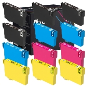 TCTK Druckerpatronen T1291 T1292 T1293 T1294 12er Set CMYK (je 3x) kompatibel mit Epson Stylus Office B 42 WD, Stylus Office BX 305 F FW, Stylus Office BX 305 FW Plus, ersetzt C13T12914010