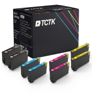 TCTK Druckerpatronen 407 407 407 407 8er Set CMYK (je 2x) kompatibel mit Epson WorkForce Pro WF-4745 DTWF, ersetzt C13T07U140