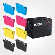 TCTK Druckerpatronen 502XL 502XL 502XL 502XL 8er Set CMYK (je 2x) kompatibel mit Epson Expression Home XP-5100 XP-5105 XP-5115 XP-5150 XP-5155, WorkForce WF-2860 DWF, ersetzt C13T02W14010