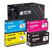 TCTK Druckerpatronen 932XL 933XL 933XL 933XL 4er Set CMYK kompatibel mit HP OfficeJet 6100 6600 6700, für OfficeJet 6700 Premium, für OfficeJet 7110, für OfficeJet 7110 wide format, ersetzt CN053AE