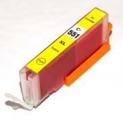Kompatibel mit Canon CLI-551XLY / 12ml Tinte Gelb (Tintenpatronen)