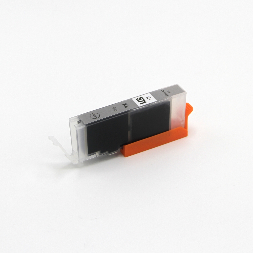 Kompatibel mit Canon CLI-571XLGY / 12ml Tinte Grau (Tintenpatronen)