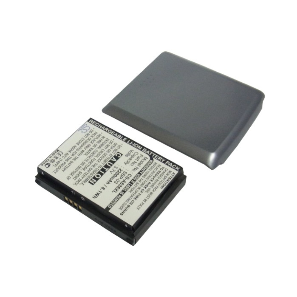 Grauer Deckel und schwarzer Pack CS-A636XL, Etikett 3,7V 2200mAh 8,1Wh