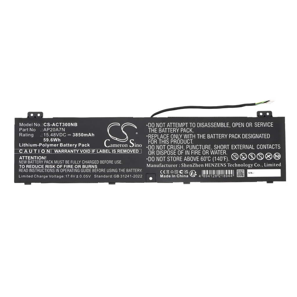 Battery Replaces KT.00407.010
