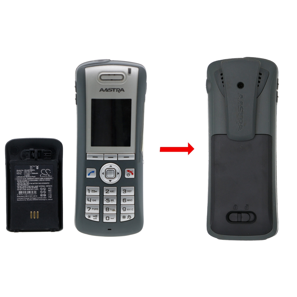 Aastra Schnurlostelefon Akkus CS-ADT690CL