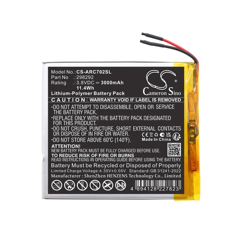 Battery for ARCHOS 70 Oxygen