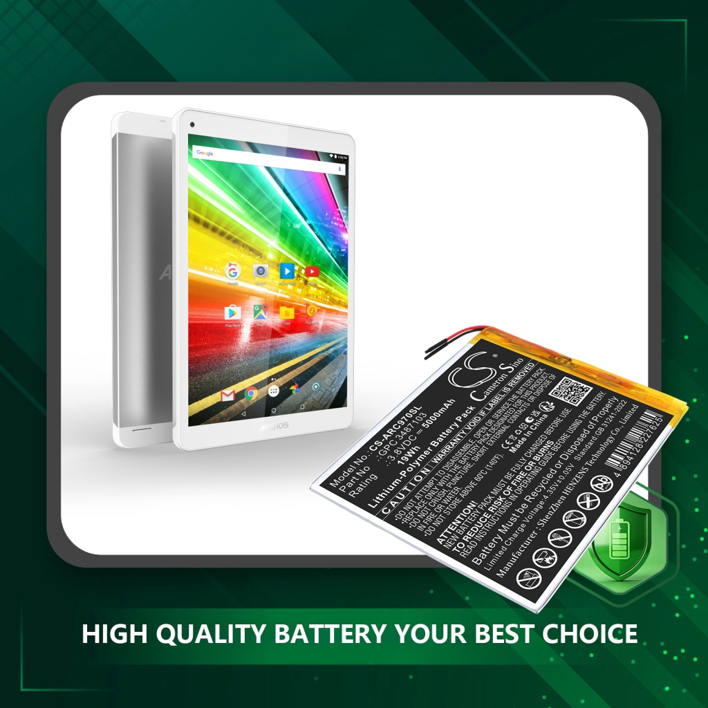 Battery Replaces Archos GPC 3487103