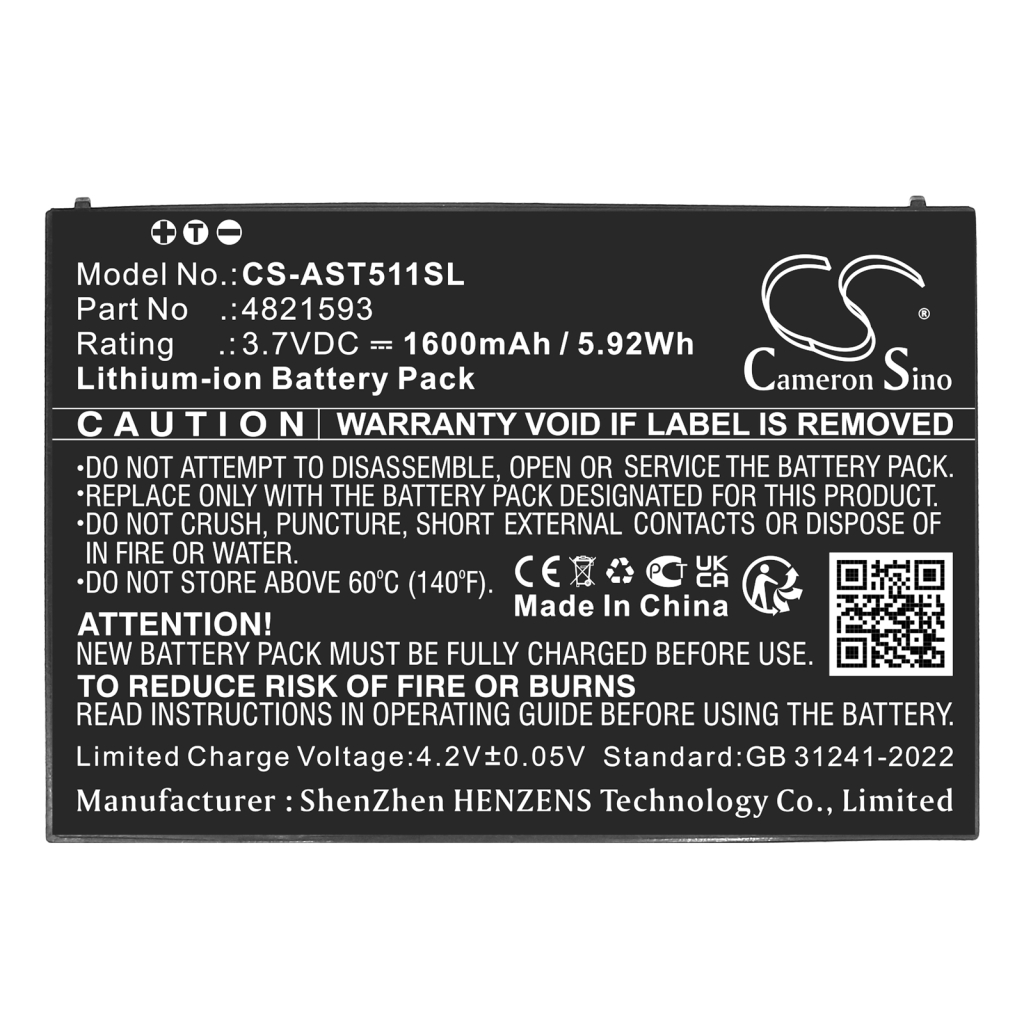 Haussicherheitskamera-Akku Assa abloy CS-AST511SL