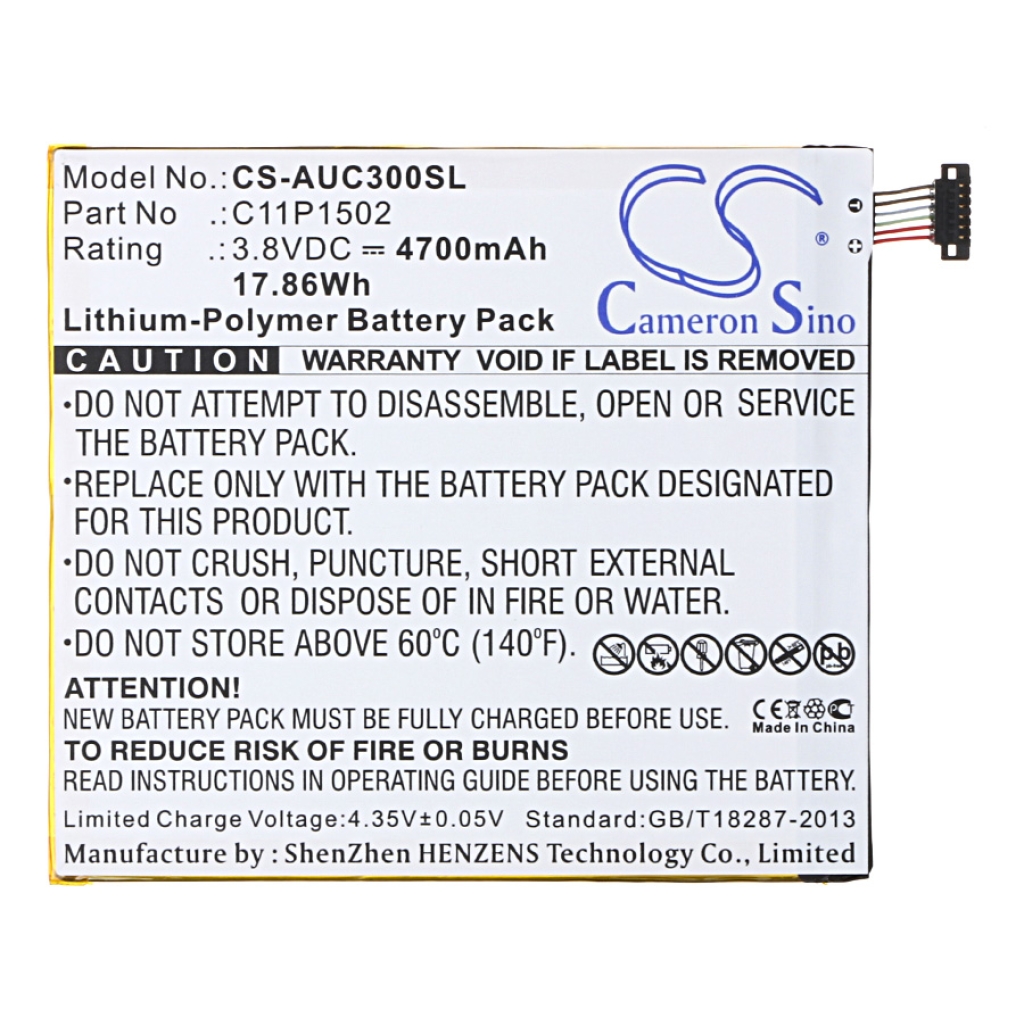Battery Replaces C11P1502 ( 1ICP3/108/118 )