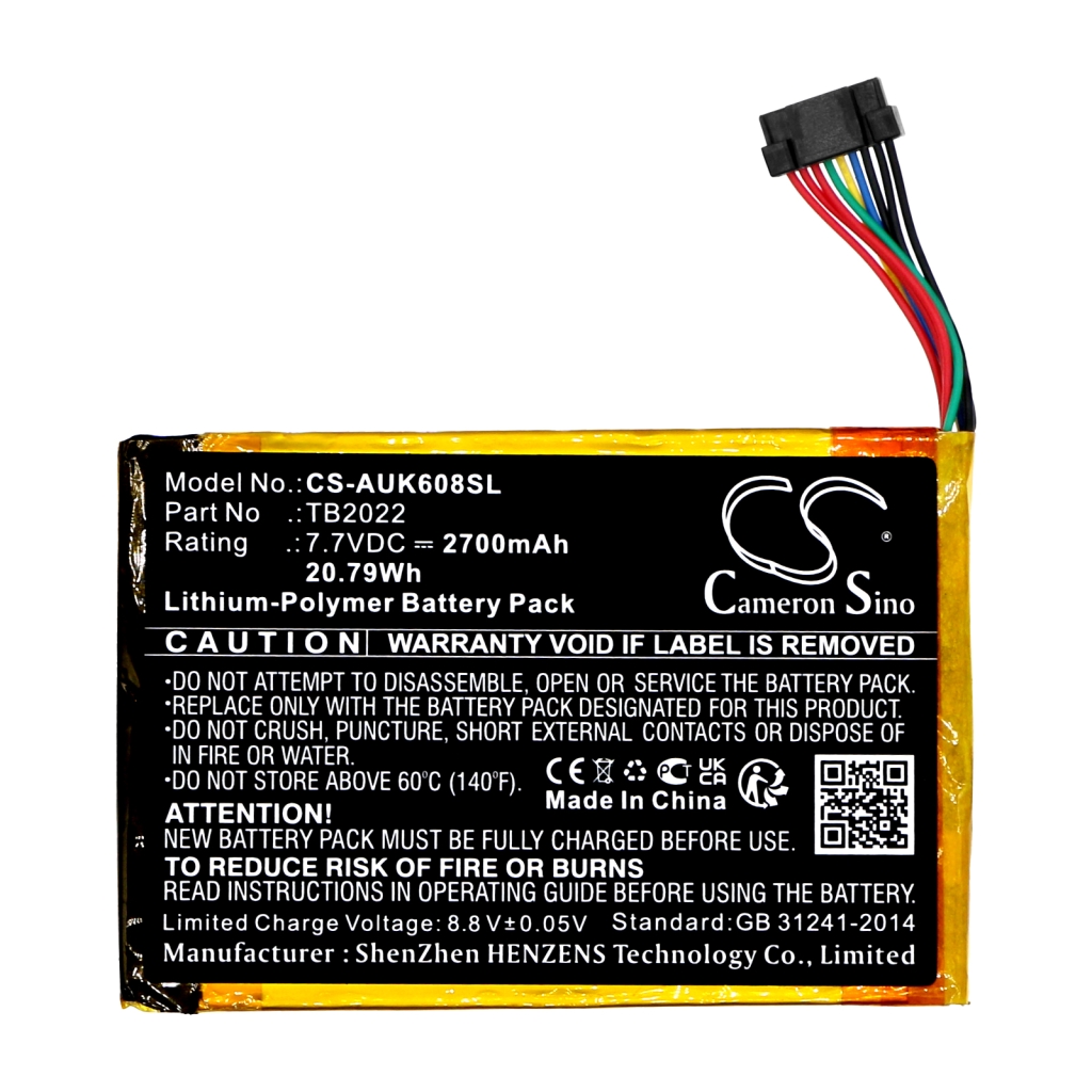 Compatible battery replacement for Autel TB2022