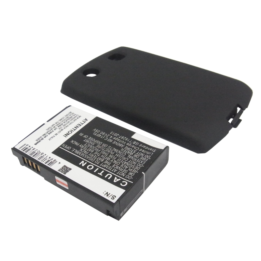 CS-BC8900XL Akku Rückseite mit Barcode und Warnetiketten