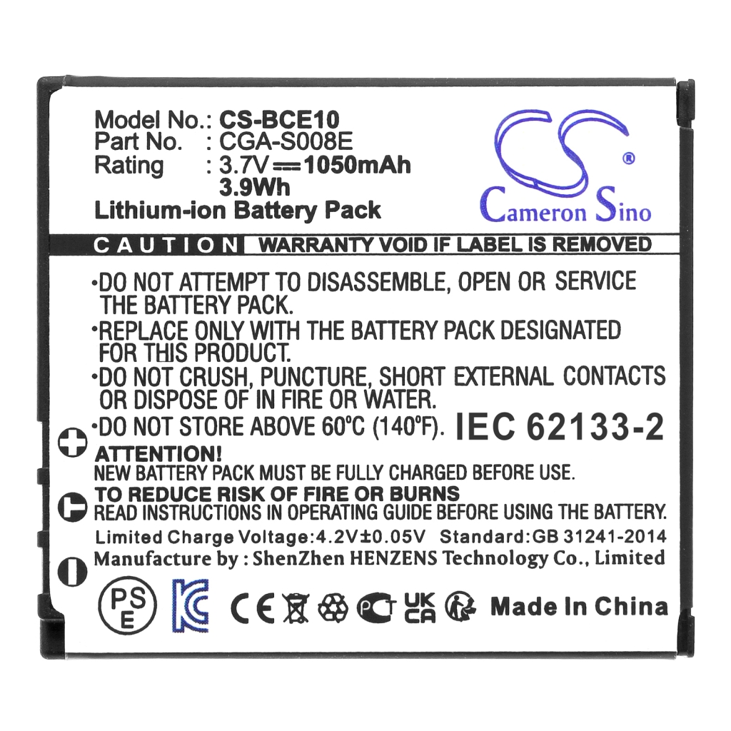 Batteries Camera Battery CS-BCE10