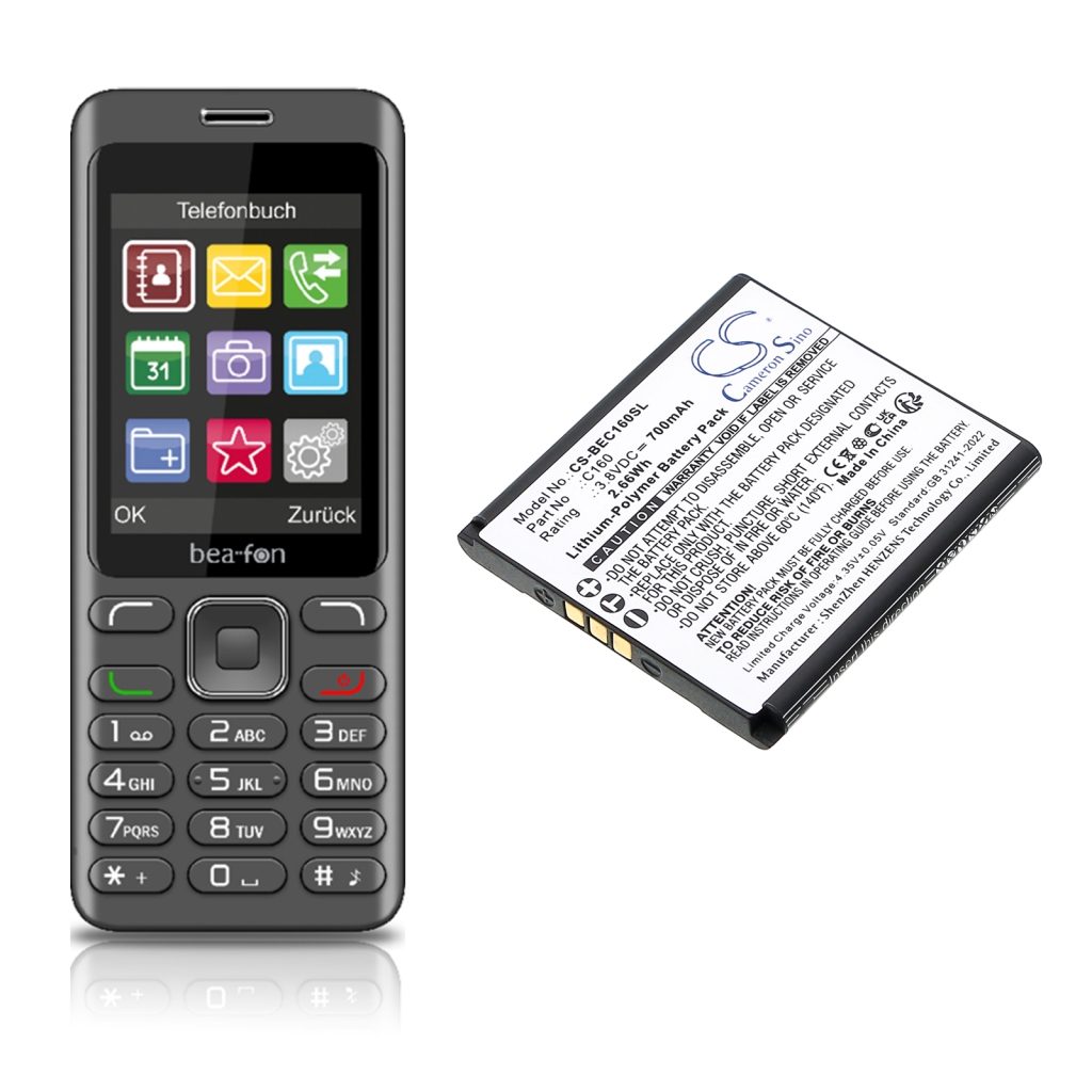 Handy Akkus Bea-fon CS-BEC160SL