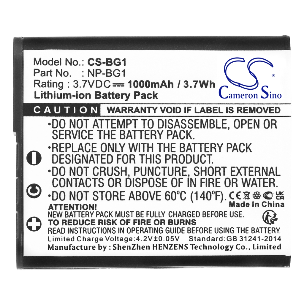 Camera Battery Sony Cyber-Shot DSC-H9B