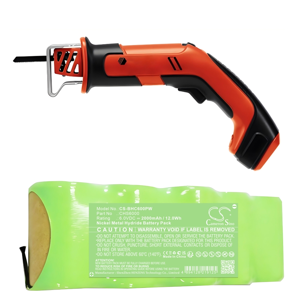 Industriebatterie Black & decker CS-BHC600PW