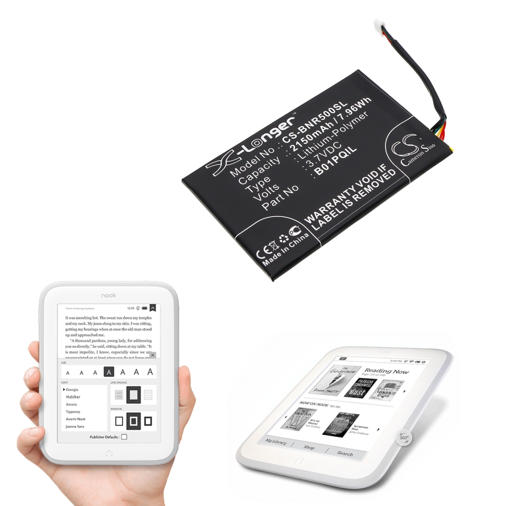 Ebook, eReader Battery Barnes 