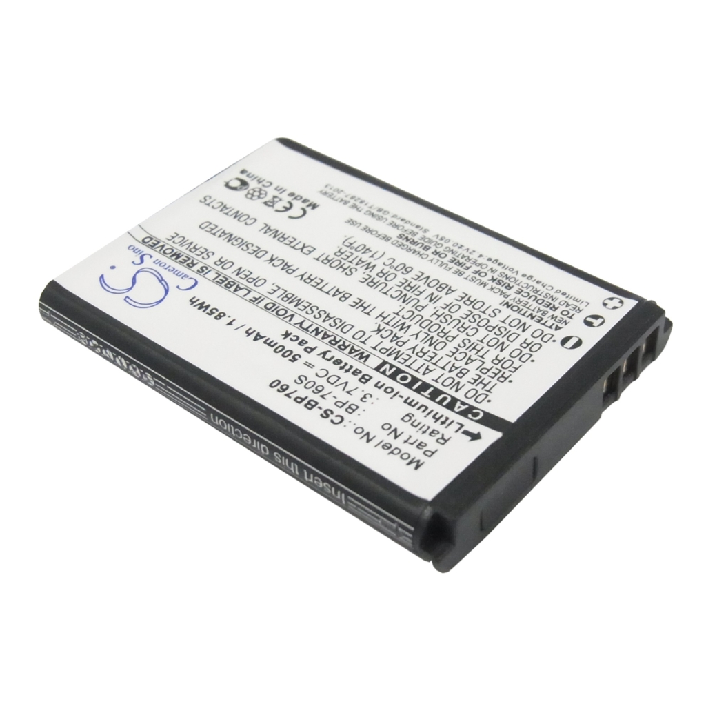 CS-BP760 Frontetikett BP-760S 3,7V 500mAh Cameron Sino