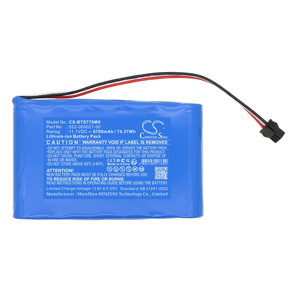 Medizinische Geräte Akkus Bistos BT740 pulse oximeter