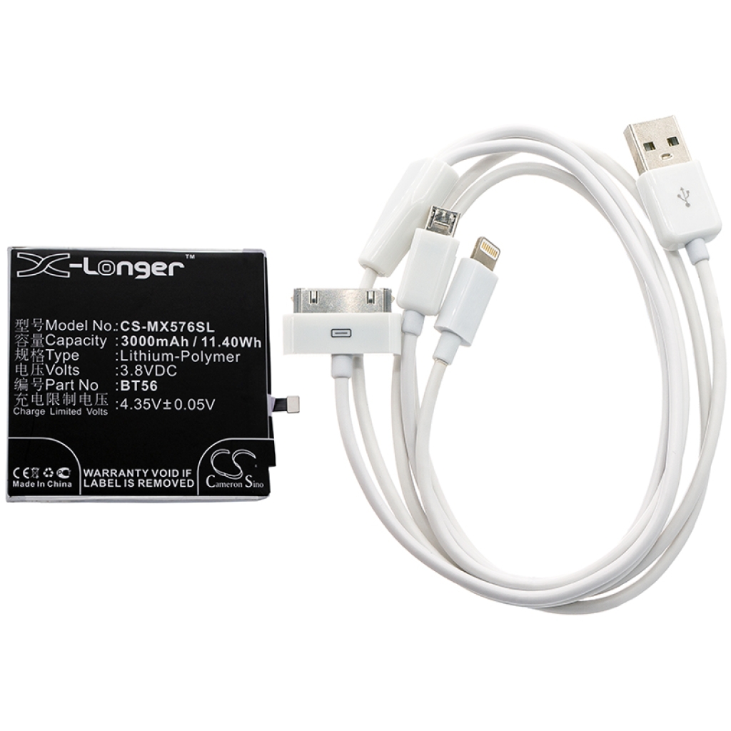 Compatible replacement for MeiZu BT56