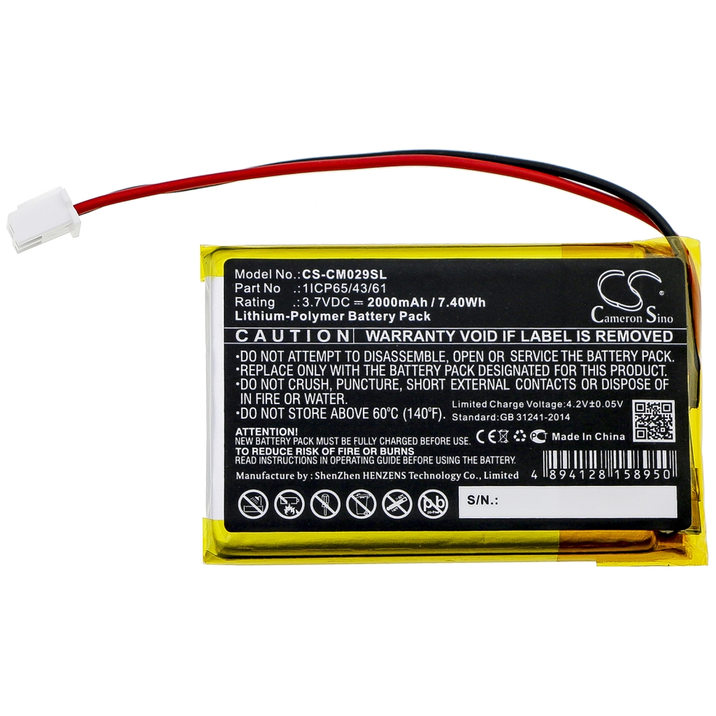 Kundenspezifischer Batteriepacks CS-CM029SL
