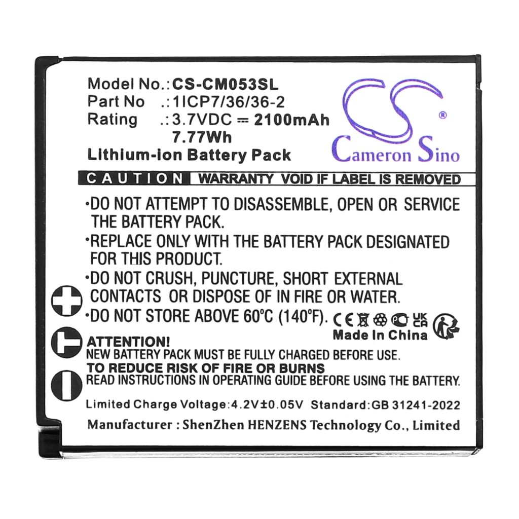 Kundenspezifischer Batteriepacks CS-CM053SL